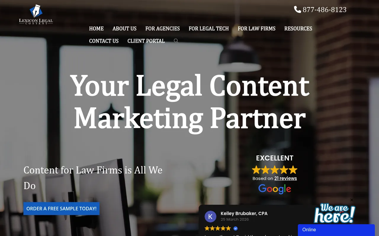 Lexicon Legal Content Homepage