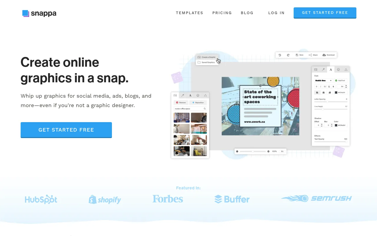 Snappa UI screenshot
