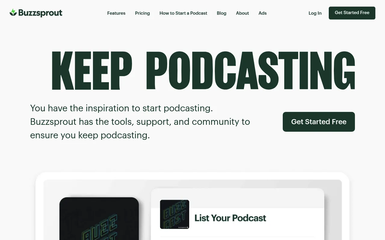 Podcast Hosting Dashboard 1