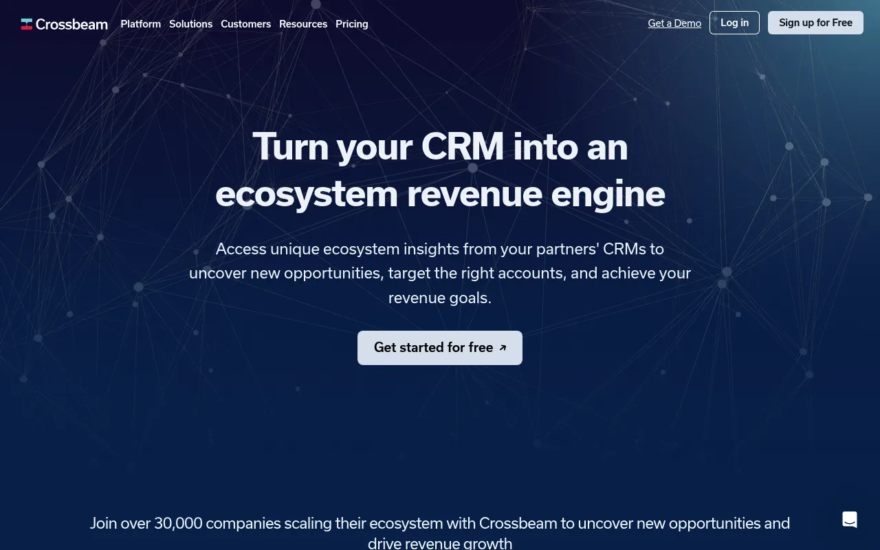 Crossbeam Homepage Screenshot