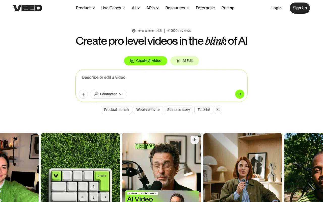 Veed.io interface screenshot